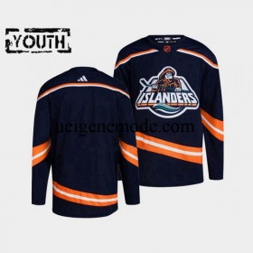 Kinder New York Islanders Eishockey Trikot Blank Adidas 2022-2023 Reverse Retro Marine Authentic